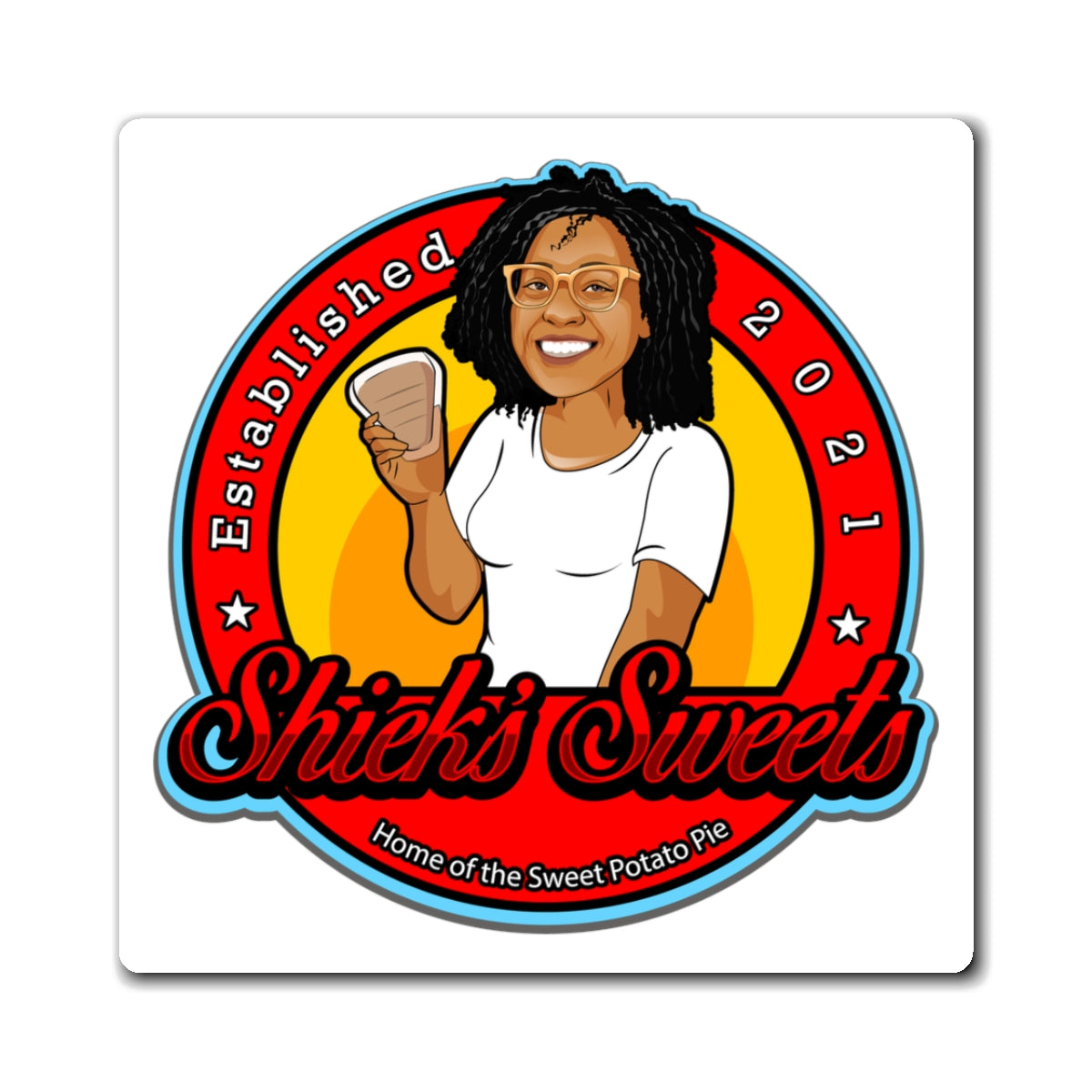 Shiek's Sweets White Magnets